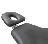 Headrest on patient chair