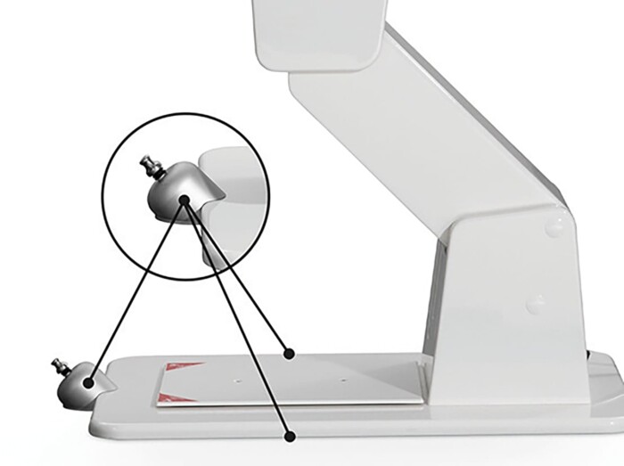 Foot control joystick on Heka patient chair