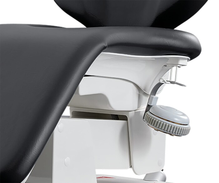 Hanger for foot control on patient chair